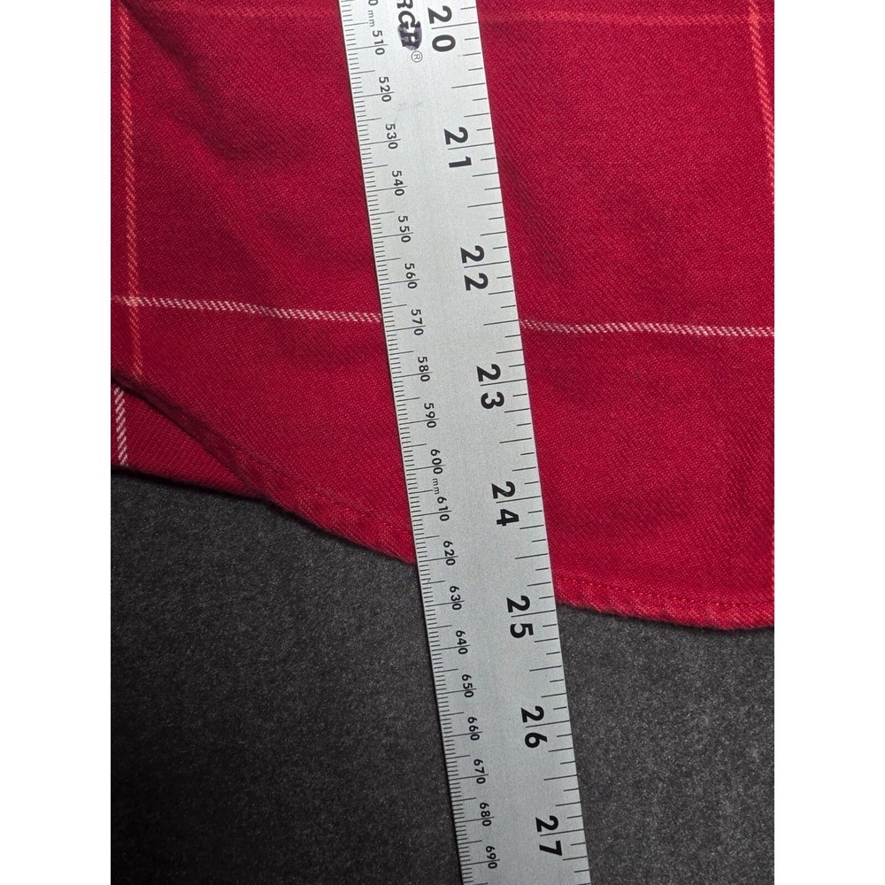 Aubin & Wills Check Shirt Size UK 8 US Small Red Plaid Check London England - Picture 7 of 7